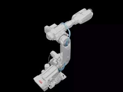 ABB IRB 6790 Heavy-Duty Industrial Robotic Arm 3D model