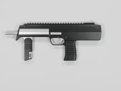 Submachine gun Model Free 3D model
