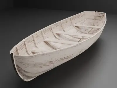 Row boat 3D model