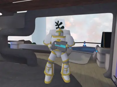 Gods Righteous Galactic Paladin Low-poly 3D model