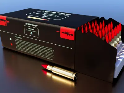 Ammo pack Low-poly 3D model