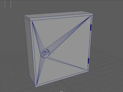 Fire hose reel Low-poly 3D model buy