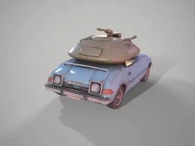 Car Armored Low-Poly Stylized Game-Ready Low-poly 3D model by prihodkoserhiii