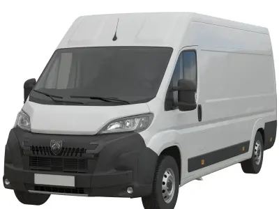 2024 Peugeot BOXER  L4H2 Detailed interior 3D model