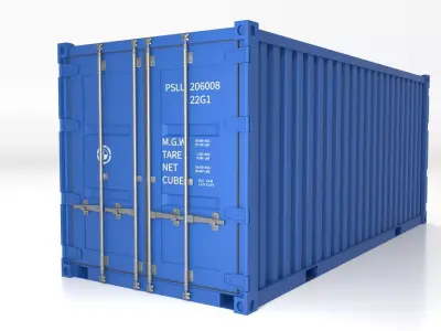 20ft Shipping Container  3D model purchase