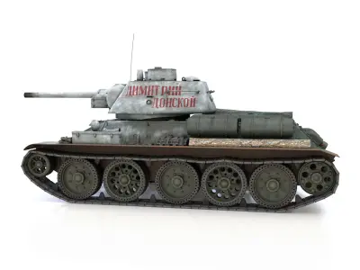 OT-34-76 - Soviet Flamethrower Tank - DD 3D model