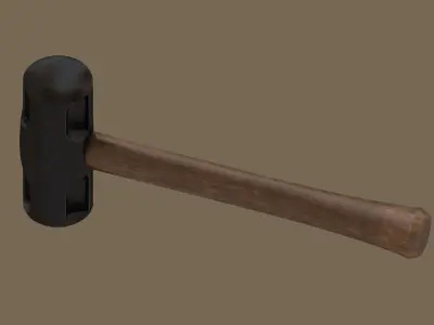 Short sledgehammer 3D model
