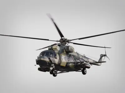 Russian Mil Mi-8 AMTSh Terminator 3D model