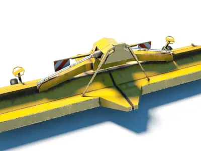 3D Soyes harvester Low-poly 3D model