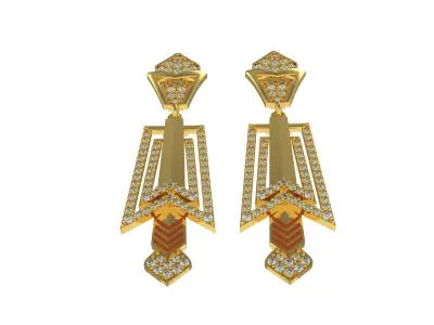 Diamond Pendant Set 51 3D print model