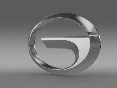gac logo 3D model by Sergey