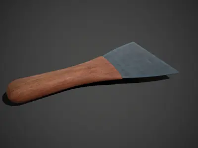 Spatula knife Low-poly 3D model