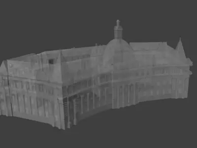 Brasov Prefecture - Historic Government Landmark 3D model