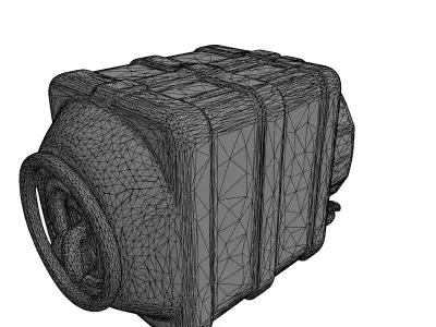 Military AntiTank Mine Explosive Low-poly 3D model