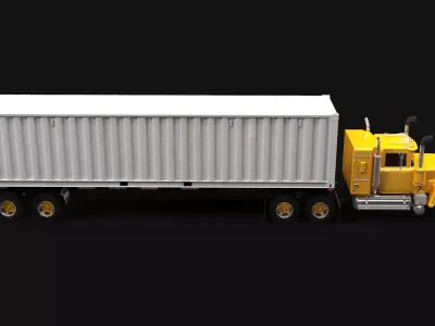 Superliner 1993 Container Trailer 3D model