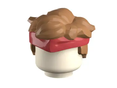 Custom3Dprint Minifigure Accessory - Minifigure Hair S3 - 016 3D print model