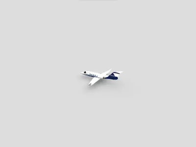 Learjet 25 3D model