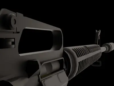 M16A2 Low-poly 3D model