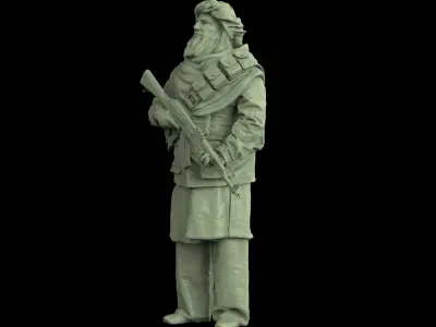 Taliban soldier 01 3D print model