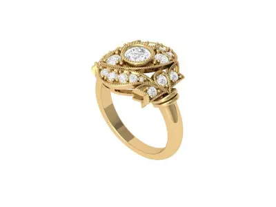 Wedding Ring  3D print model 413