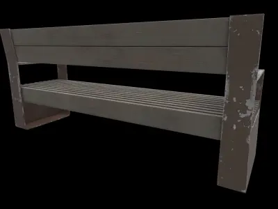 urban bench 3D model