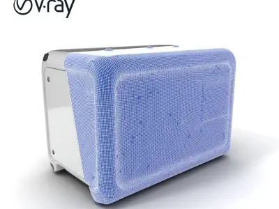 Modular Industrial Generator Model Pack Low-poly 3D model