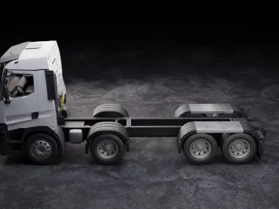 Renault Trucks T 2024 2025  European Heavy Truck 3D Model Low-poly 3D model