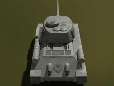 T34-85 tank Low-poly 3D model purchase