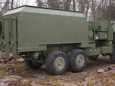 MEADS TOC Air Defense Operations Center Vehicle Simplified 3D model purchase