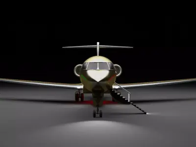 Gulfstream G700 Low-poly 3D model