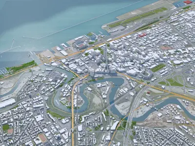 Cleveland City Ohio USA 3D model