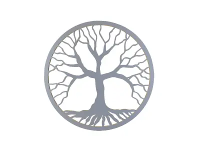 TREE H 40mm W 40 mm 2mm thick 3D model