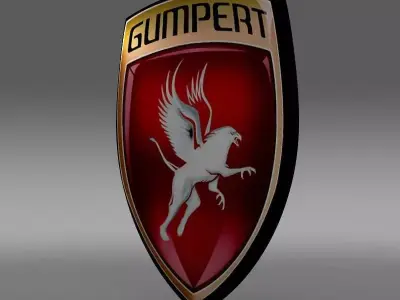 gumpert logo 3D model by Sergey