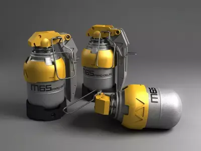m65 grenade 3D model