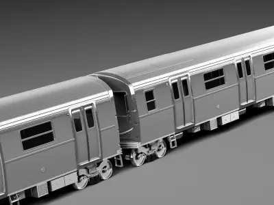 NYC Subway R160 3D model