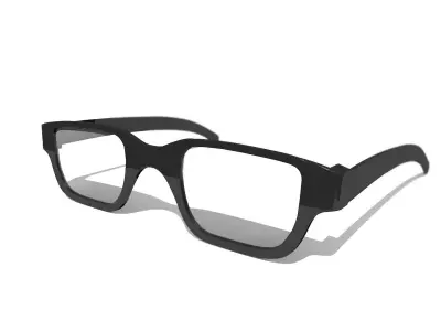 Eyeglasses 3D model Free low-poly 3D model