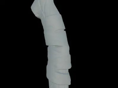 Axe weapon with crystals high-poly Free 3D model