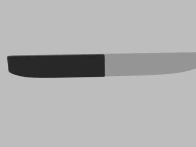 Low Poly Knife 2 Free low-poly 3D model
