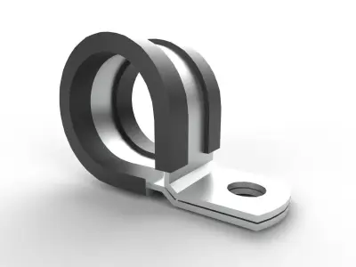 Cable Clamp M8 Low-poly 3D model