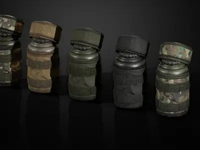 Bottle pouch Low-poly 3D model
