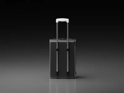 Simple Modern Suitcase 3D model