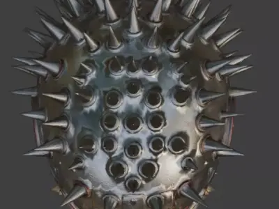 Wasteland Gladiator Spike Helmet 3D Model Low-poly 3D model