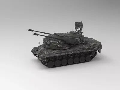 Flakpanzer Gepard 3D model