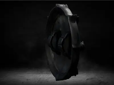 Medieval Aegis Magic Shield Low-poly 3D Model Low-poly 3D model