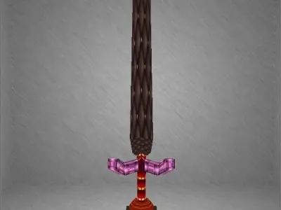 Sultan Sword Low-poly 3D model