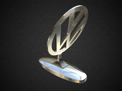 Volkswagen Logo 3D model V3