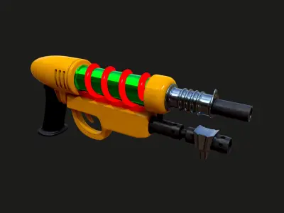 Realistic Blaster Gun Low-poly 3D model