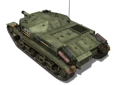 43M Zrinyi II - Hungarian Assault Gun - 3rd Battery 33 3D model