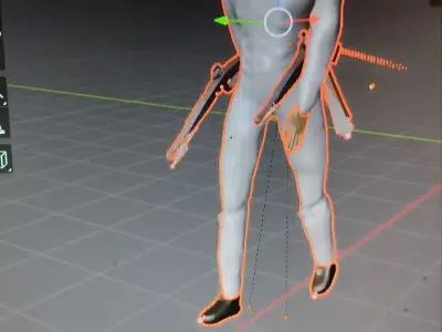Pirate Low-poly 3D model