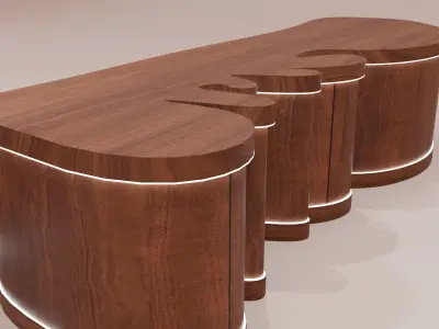Reception Desk 3D model